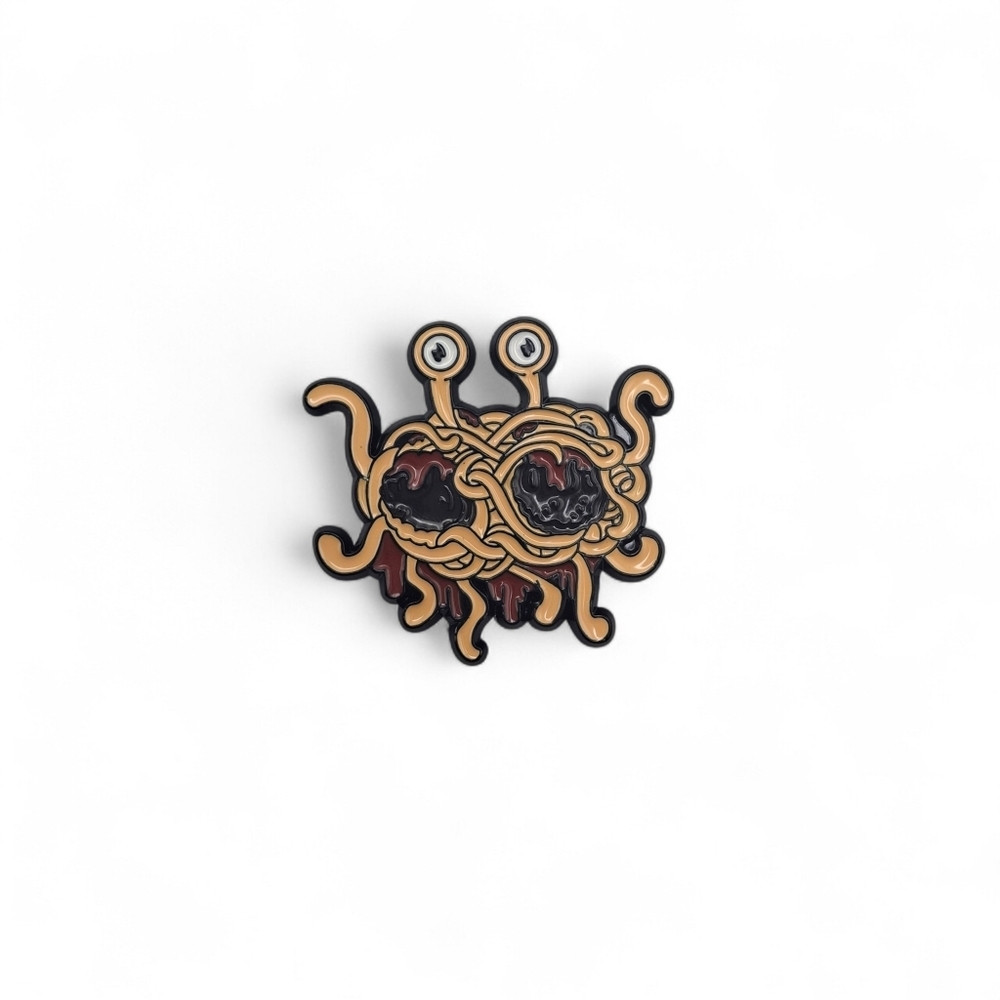 Flying Spaghetti Monster Enamel Pin